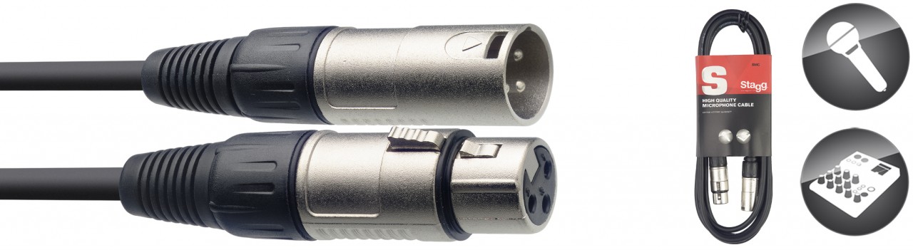 STAGG Mikrofonkabel XLR female XLR male SMC6