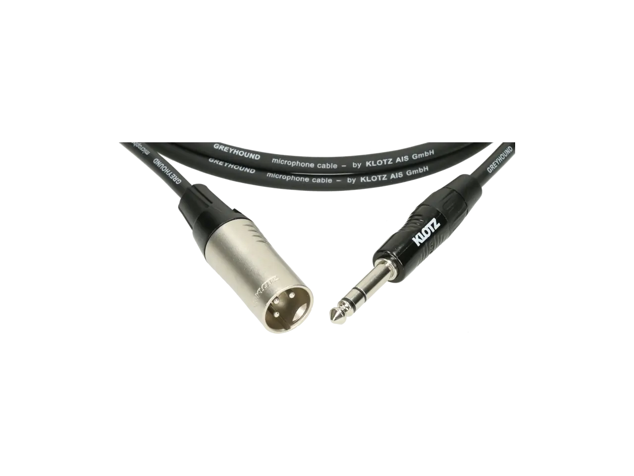 KLOTZ GRG1MP10.0 Greyhound Audiokabel 6,3 mm Klinke Stereo auf XLR Male 10 m