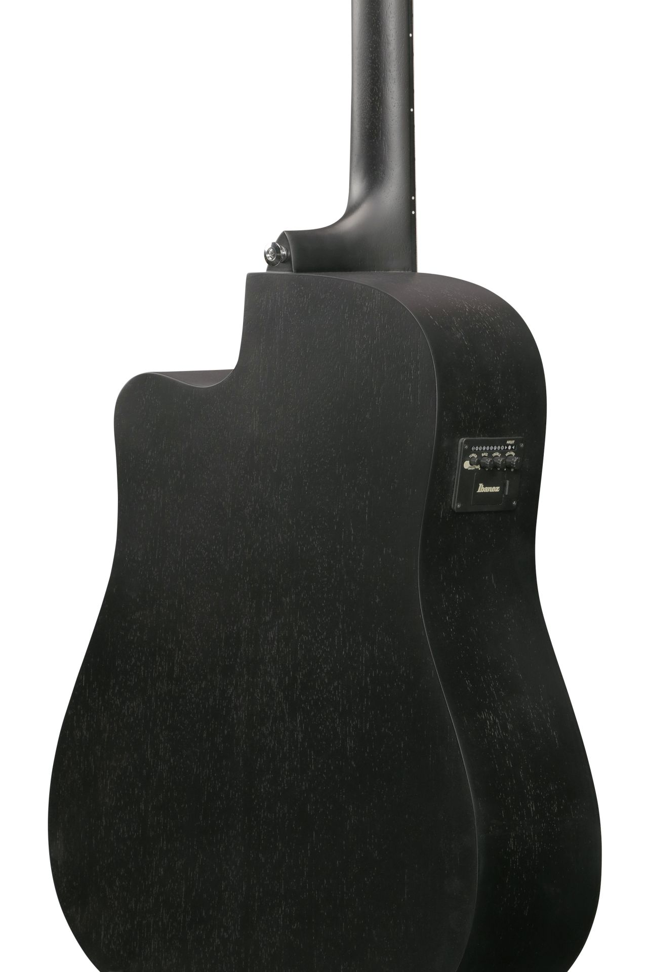 IBANEZ V44CE-WK Weathered Black Open Pore Dreadnought Westerngitarre