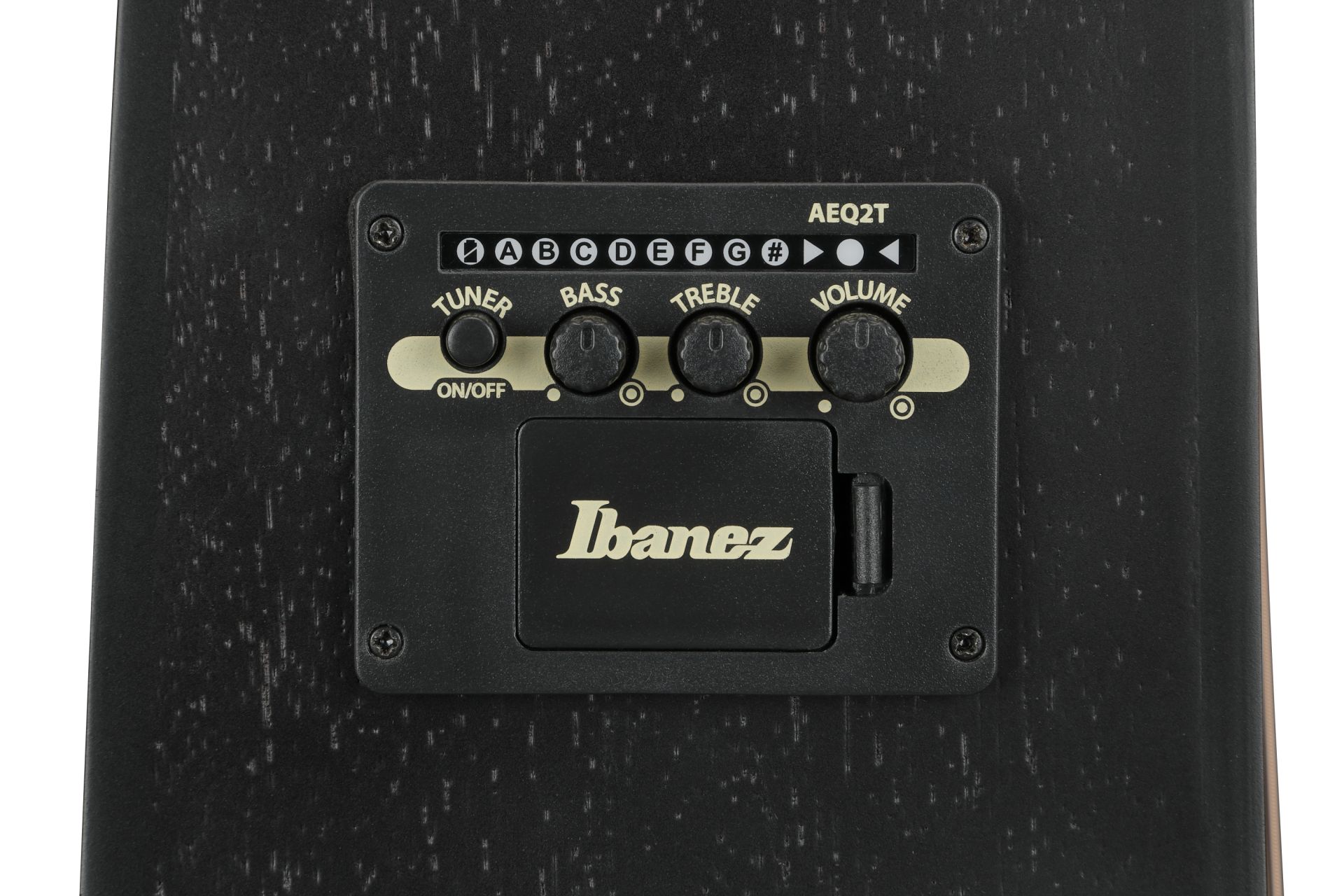 IBANEZ V44CE-WK Weathered Black Open Pore Dreadnought Westerngitarre