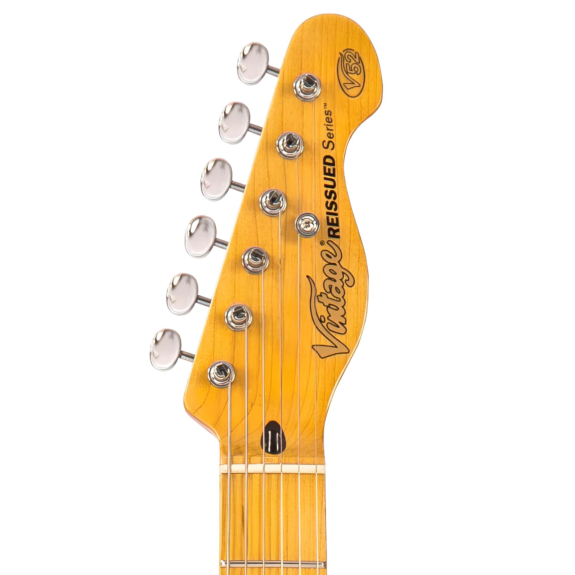 VINTAGE Reissued V52BS Butterscotch T-Style E-Gitarre