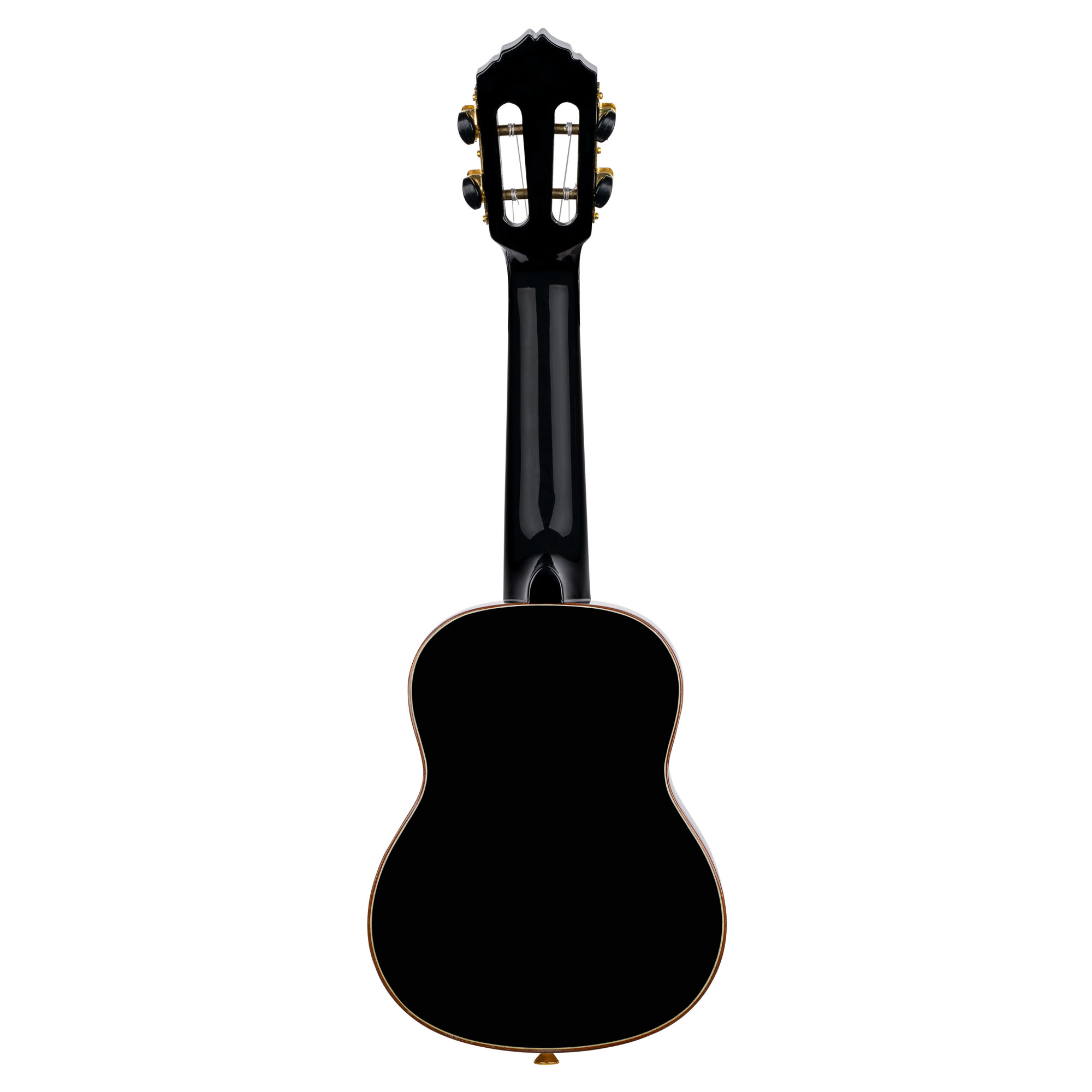 ORTEGA Onyx Series Sopran Ukulele 4 String - All Gloss Black mit Bag