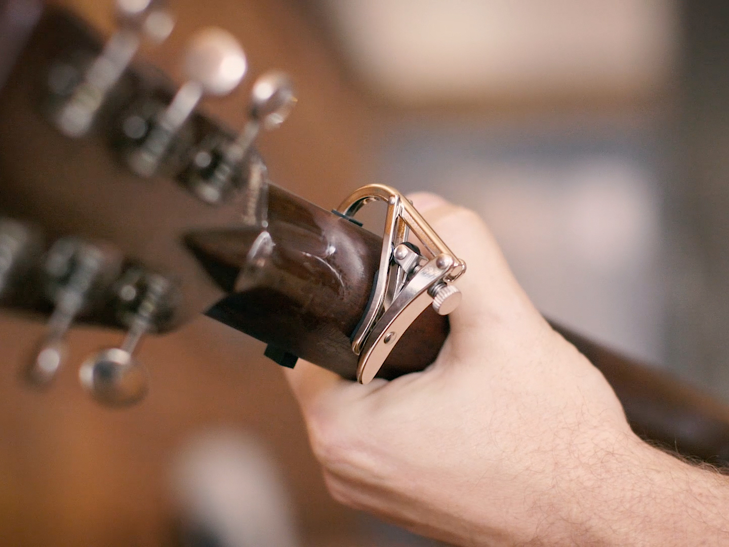 SHUBB C1 Kapodaster Westerngitarre /  E-Gitarre Nickel