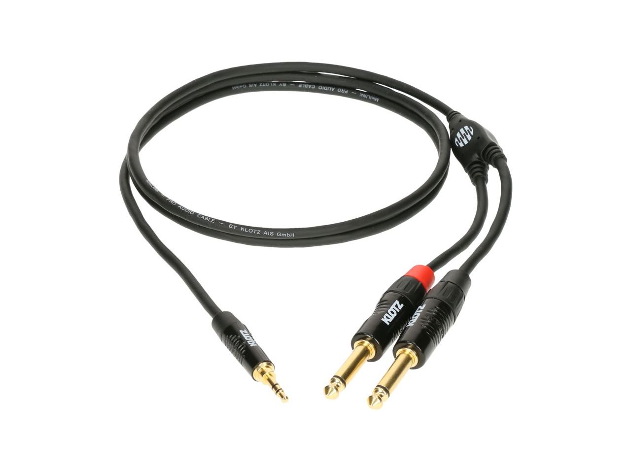 KLOTZ KY5-300 MiniLink Pro Y-Kabel Mini Klinke 3,5 mm - 2 x klinke 6,35 mm 3 m