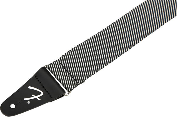 FENDER Modern Tweed Strap, White/Black 2" - Gitarrengurt