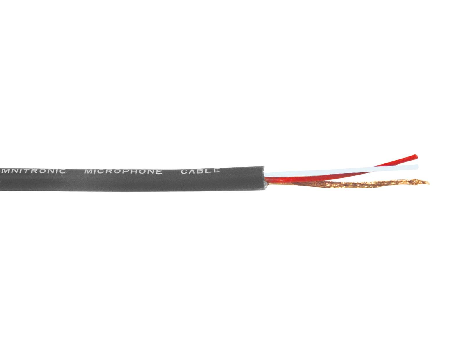 OMNITRONIC Mikrofonkabel Meterware 2x0,22