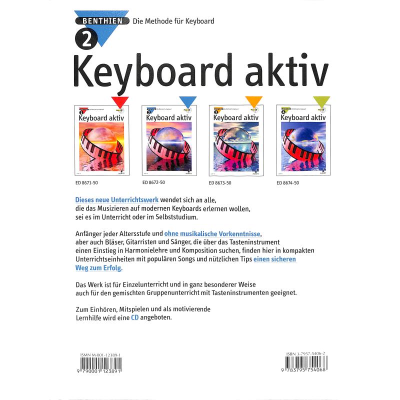 NOTEN Keyboard Aktiv Band 2 Benthien Axel ED 8672-50