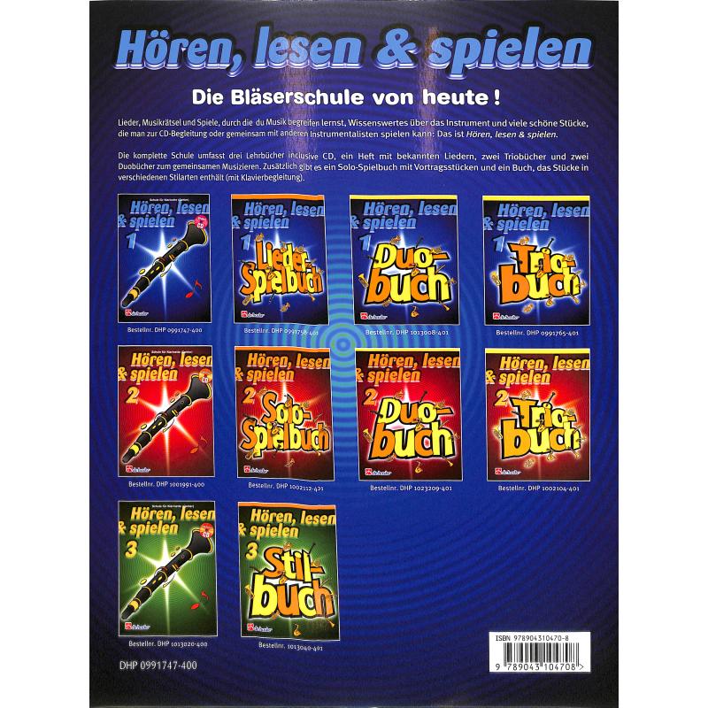 NOTEN Hoeren Lesen & Spielen 1 Klarinette HASKE991747