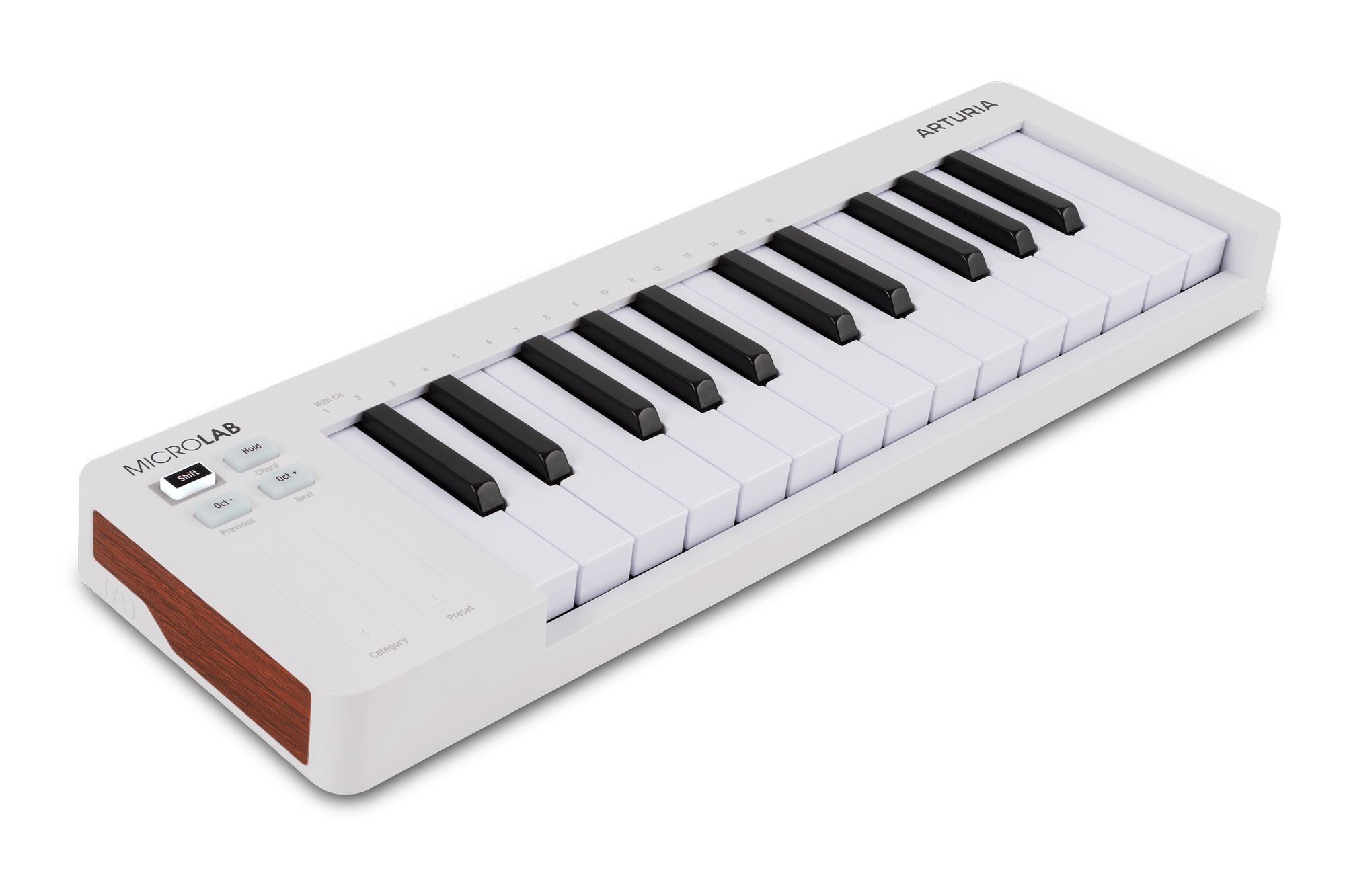 ARTURIA MicroLab Mk3 White MIDI Keyboard