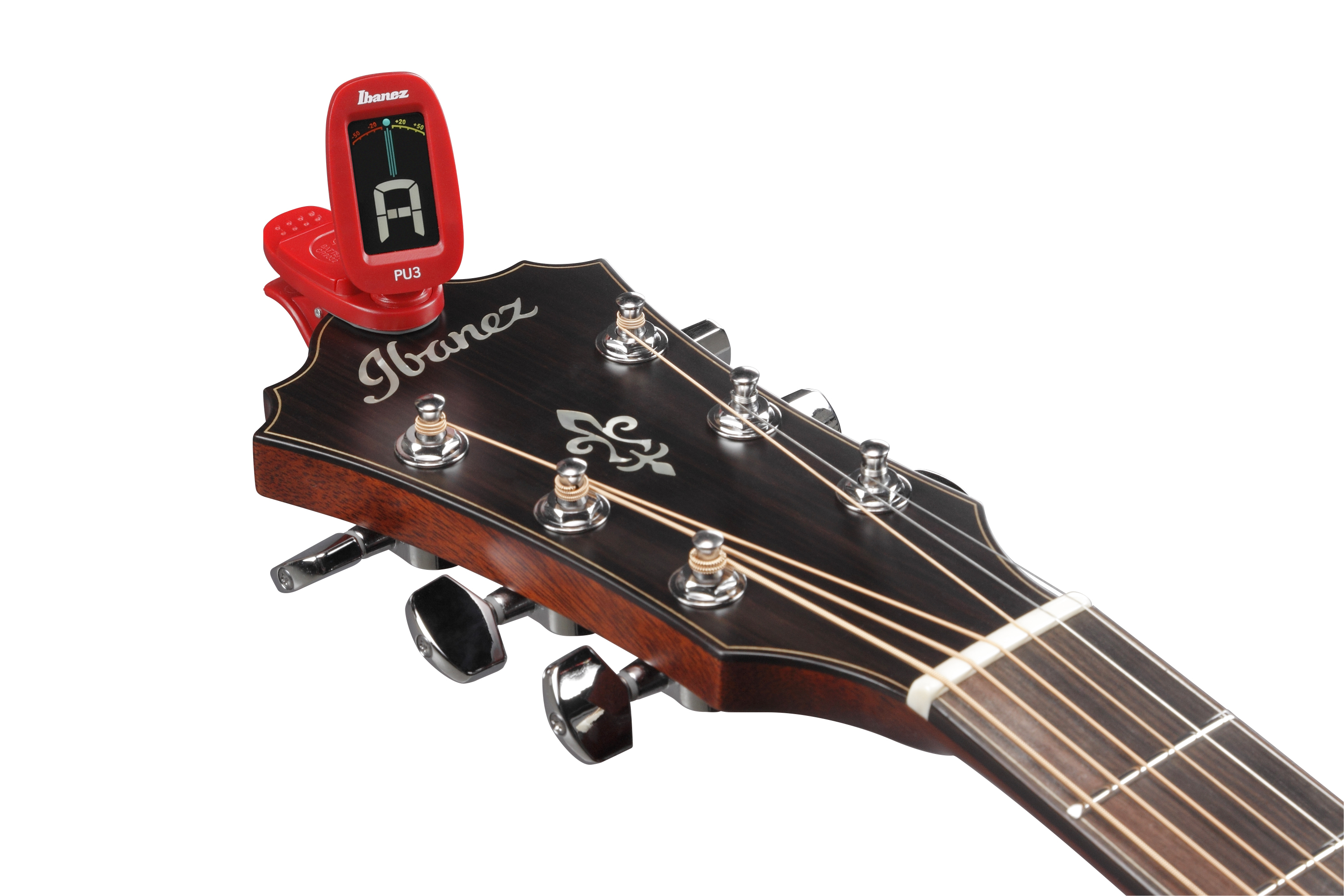 IBANEZ PU3-RD Clip Tuner Rot