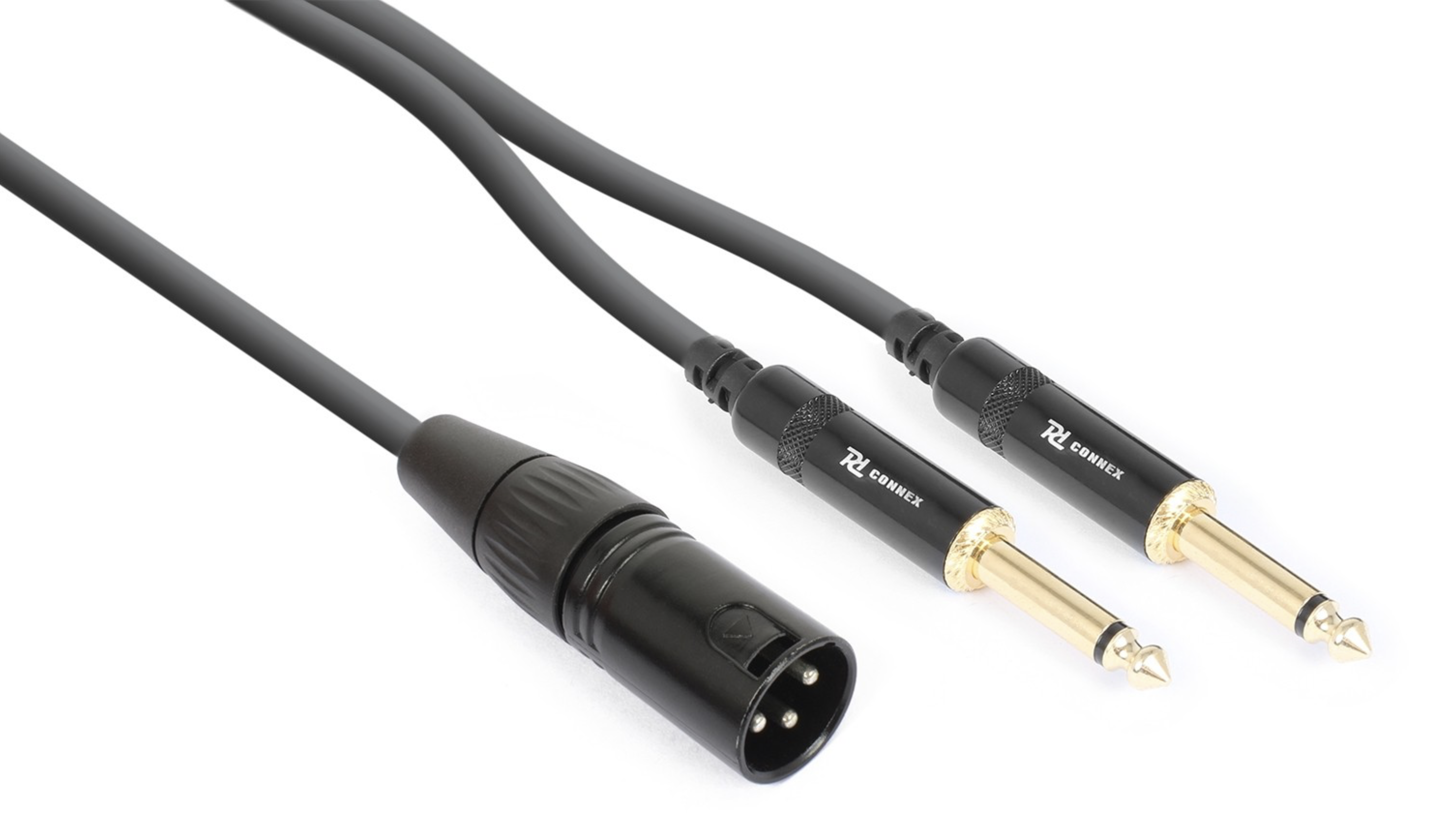 POWER DYNAMICS CX56-1 Kabel XLR Male auf 2x 6,3 mm Mono Klinke (1,5 m)