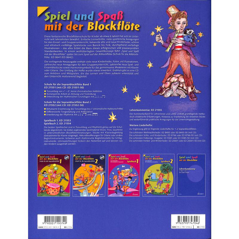 NOTEN Spiel und Spaß mit der Blockflöte Spielbuch 2 Engel Gerhard ED 21554