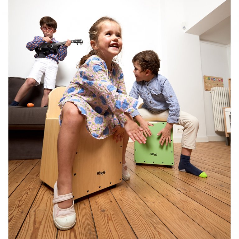 STAGG CAJ-KID-RD Kids Cajon Rot - Cajon für Kinder