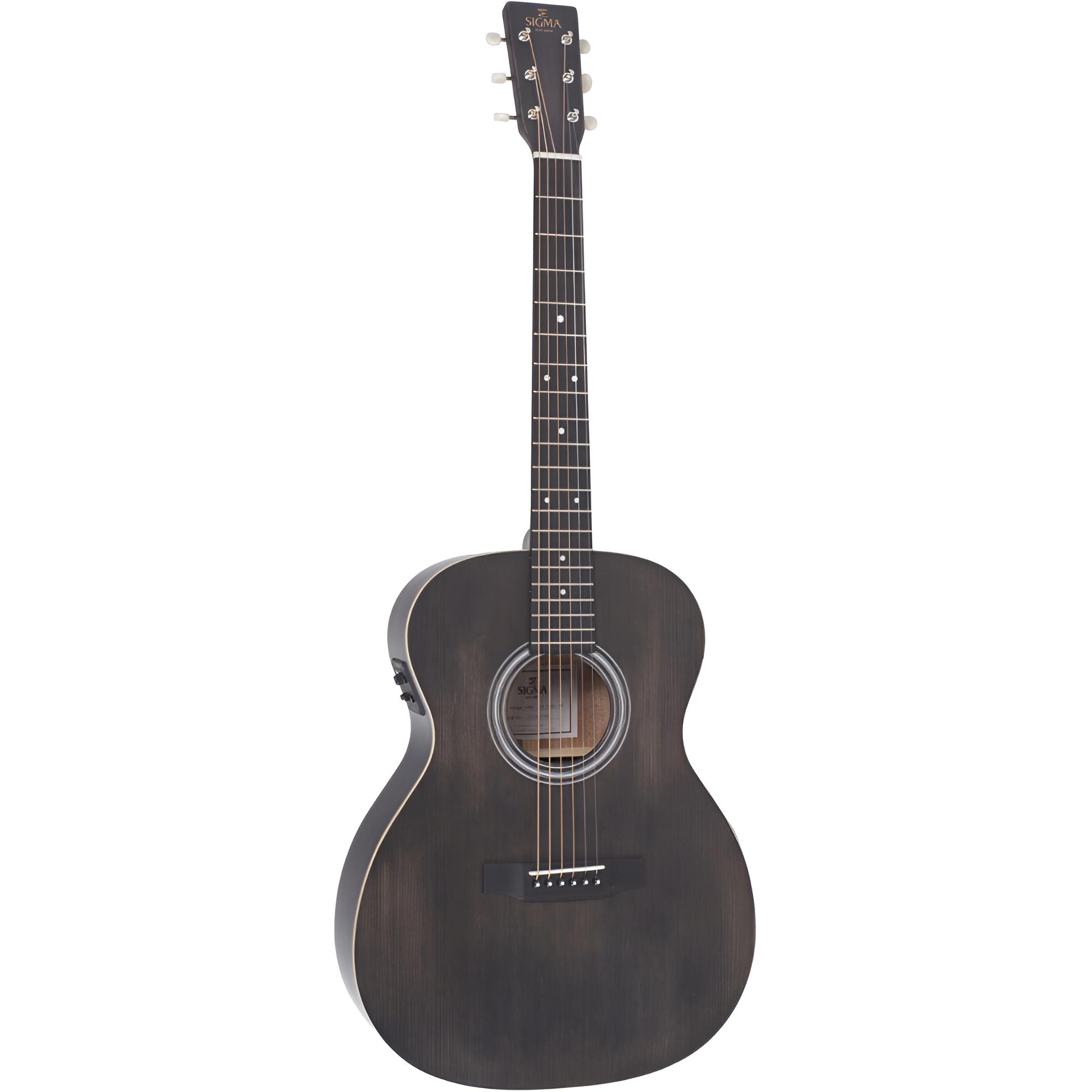 SIGMA OMME-BKB-AGED-AE Black Aged Westerngitarre