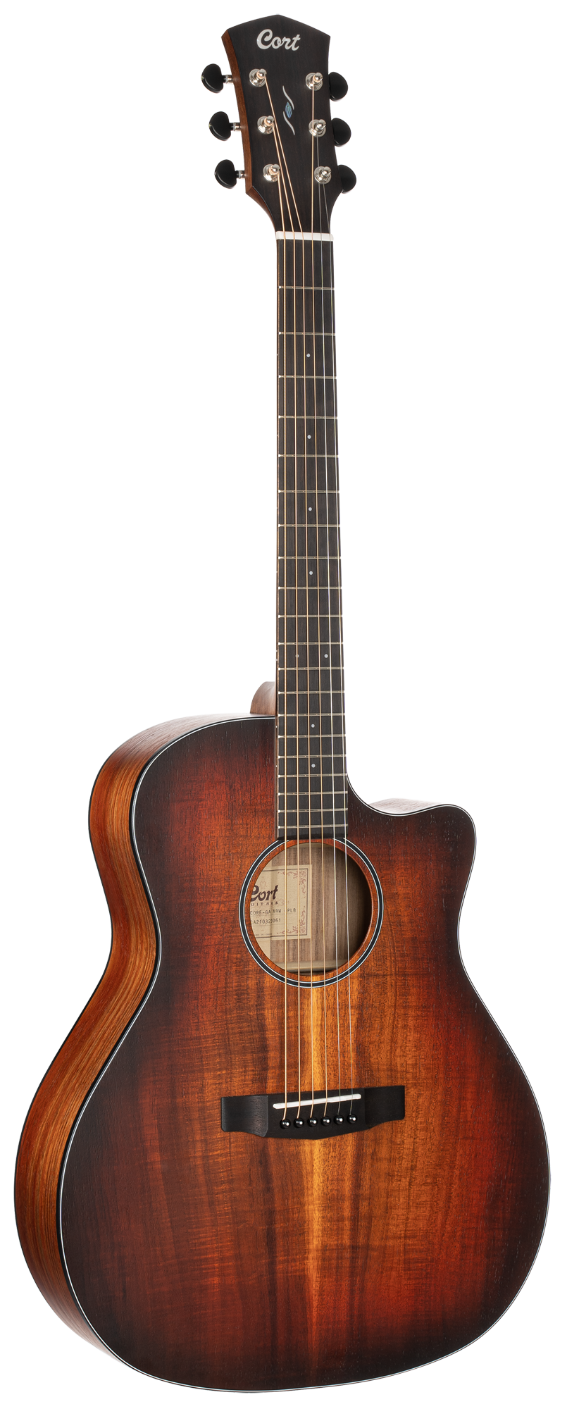 CORT Westerngitarre, CORE-GA ABW, Open Pore Light Burst, Preamp, Softcase
