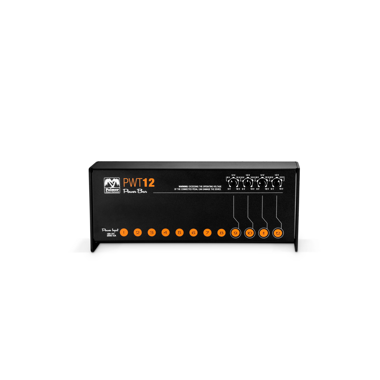 PALMER PWT12MK2 Universal Pedalboard Netzteil mit 12 Ausgängen