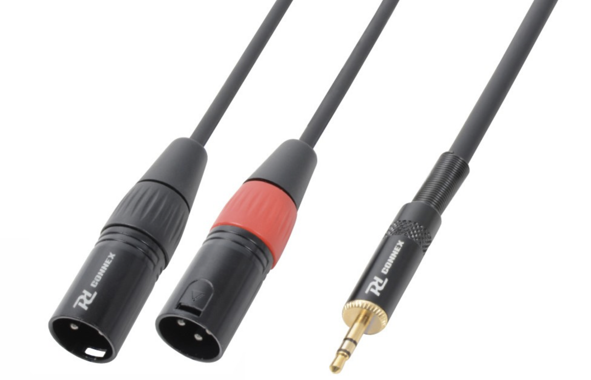 POWER DYNAMICS CX70-1 KABEL 2X XLR MALE - 3.5MM STEREO 1.5M