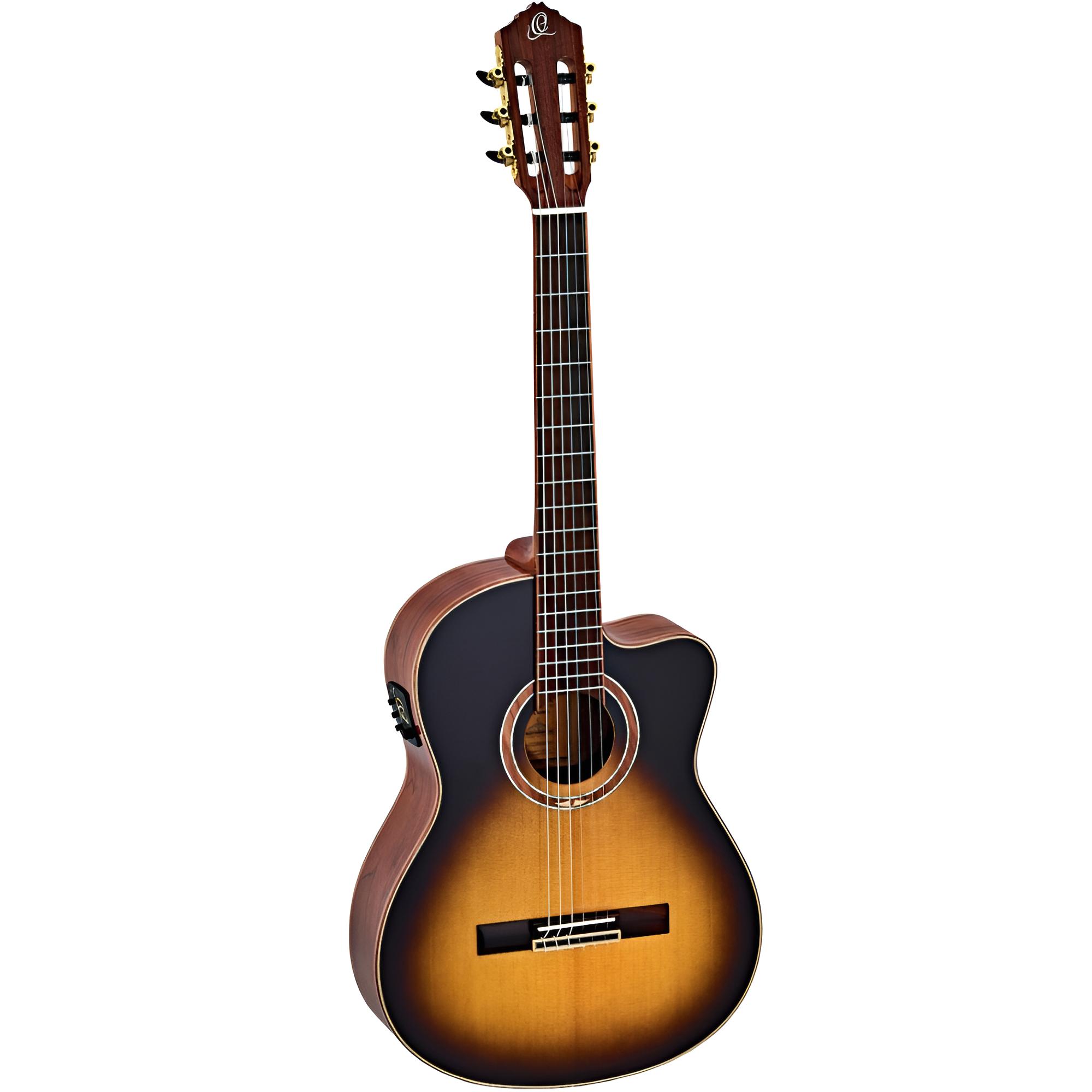 ORTEGA RCE158SN-TSB 4/4 Konzertgitarre Tobacco Sunburst im Set
