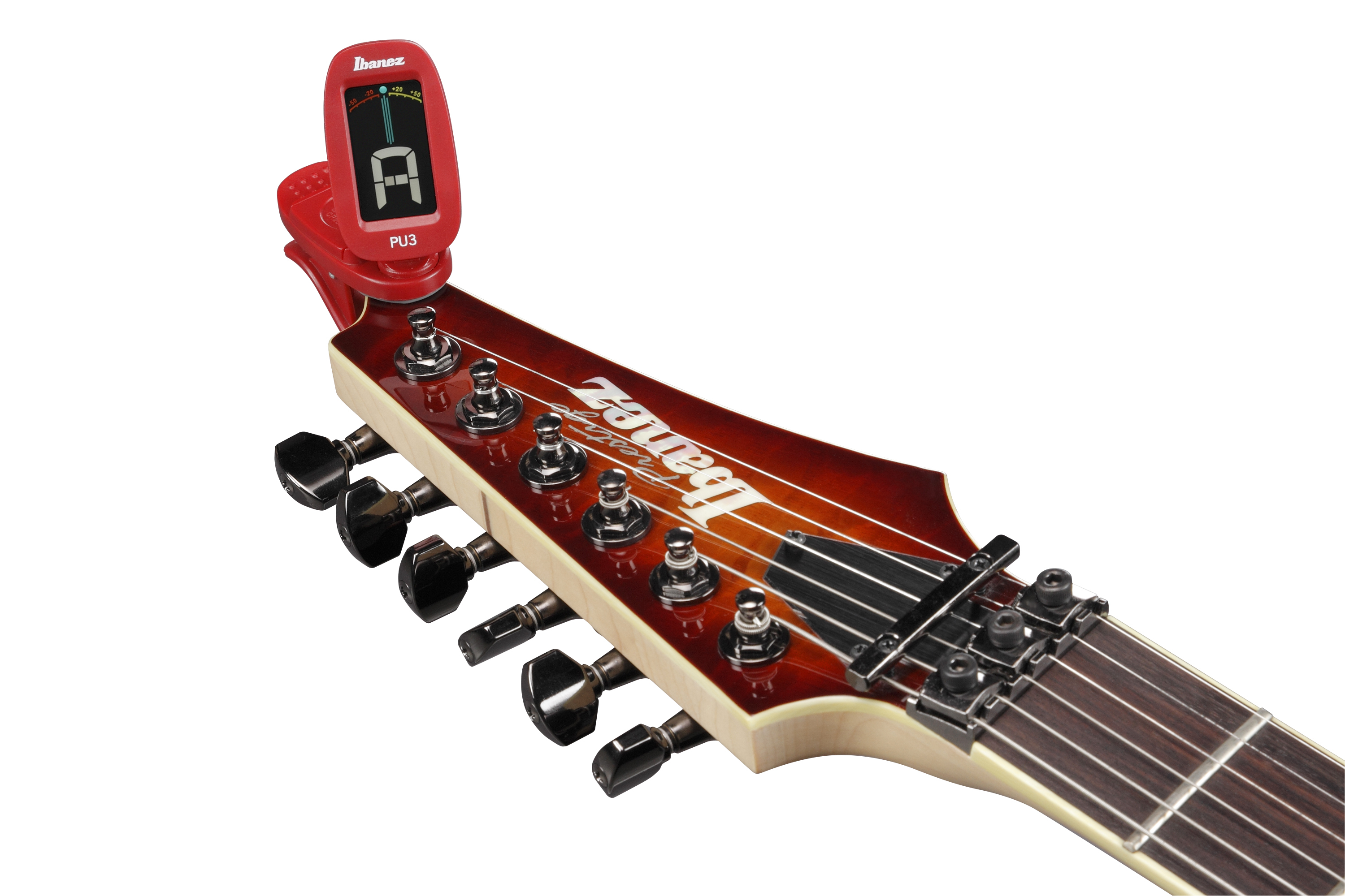 IBANEZ PU3-RD Clip Tuner Rot