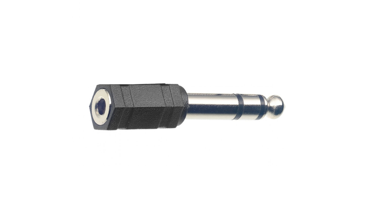 STAGG Adapter 6,3 Stereo Klinke Male auf 3,5 Stere Klinke Female AC−PMSJFSH