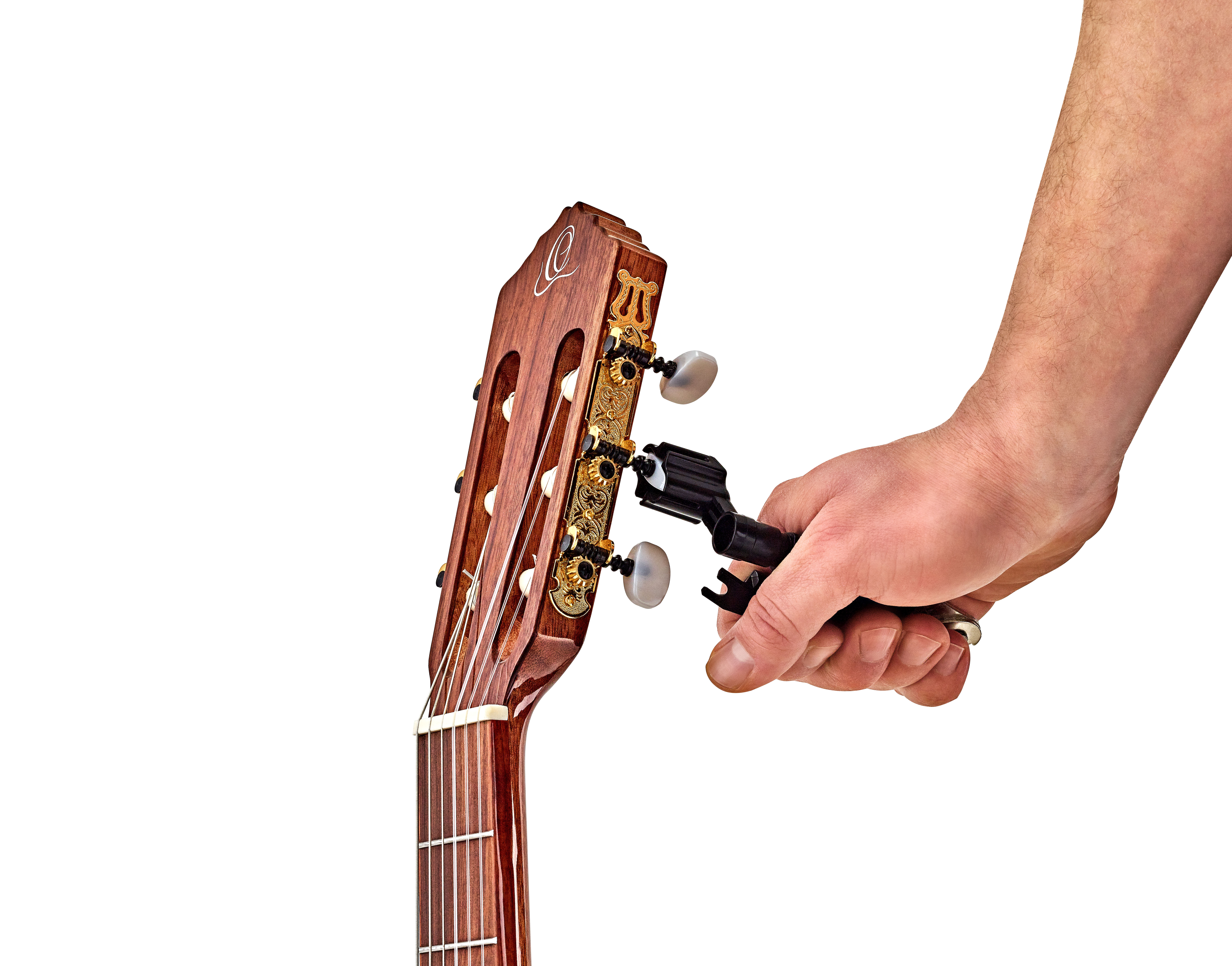 ORTEGA Multi-Tool Saitenkurbel & Schneider 3 wechselbare Aufsätze für Gitarre/Bass/Ukulele