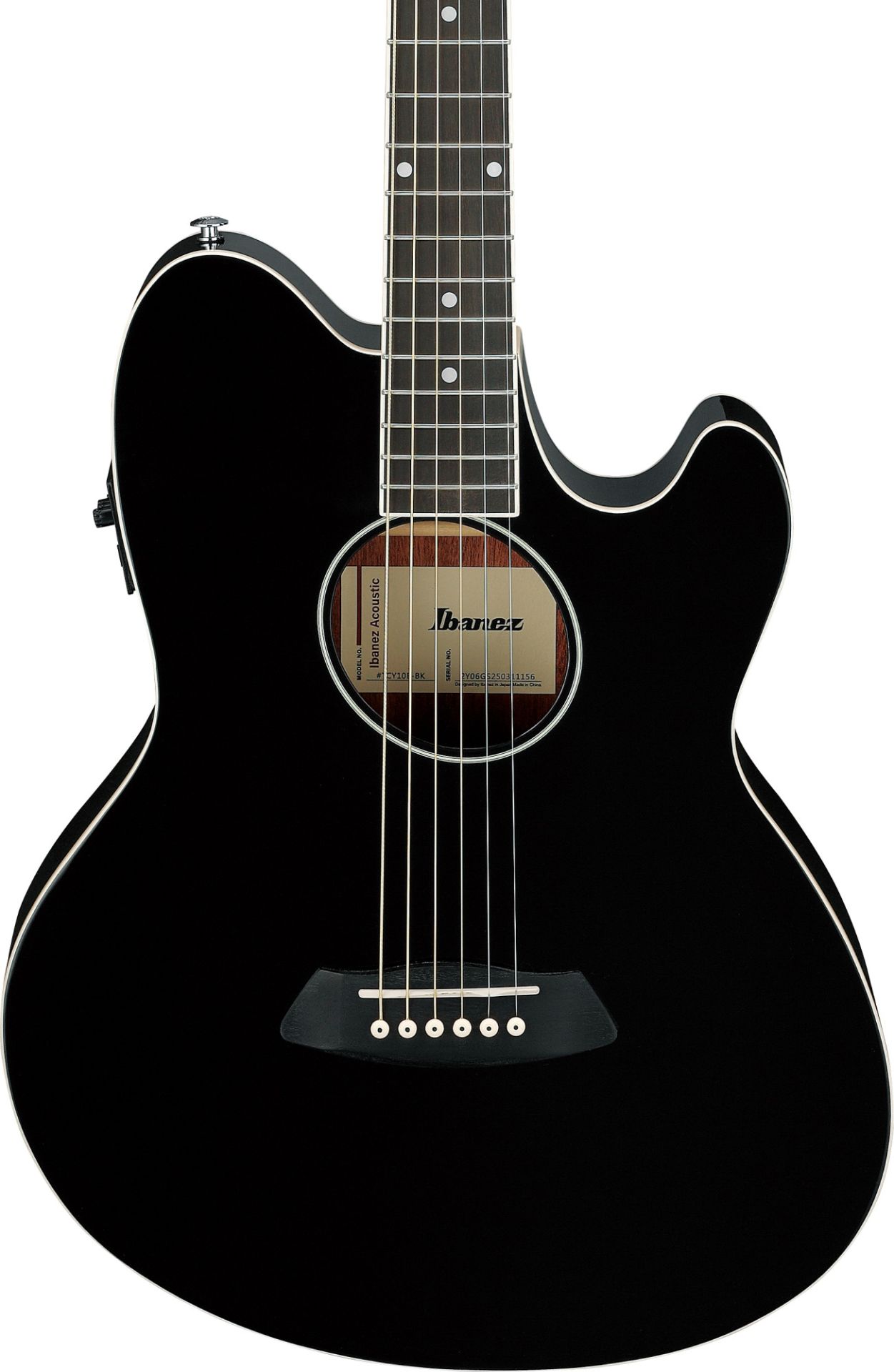 IBANEZ TCY10E BK Talman Westerngitarre Black