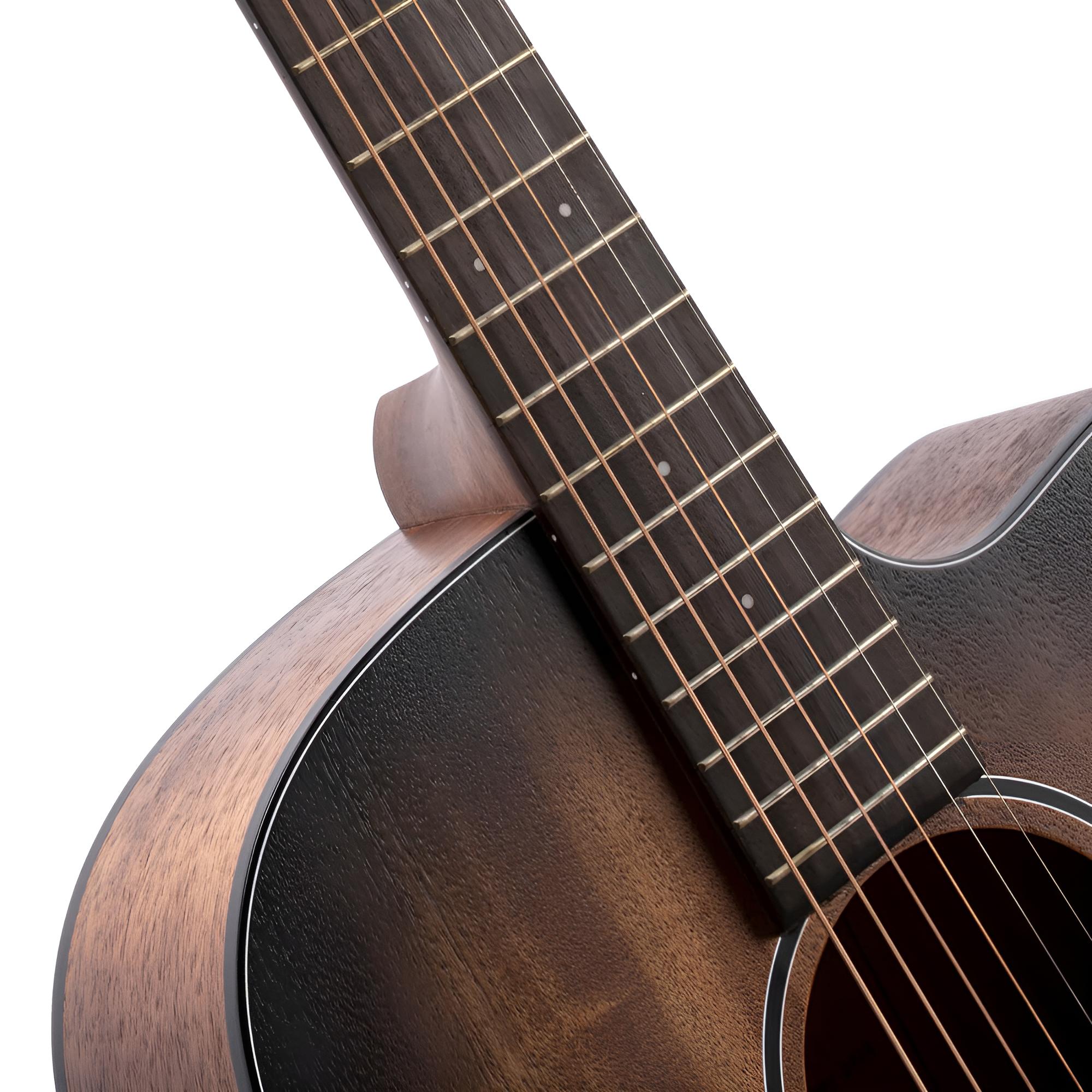 CORT CORE-OC AMH Open Pore Black Burst Westerngitarre mit Pickup und Cutaway inkl. Softcase