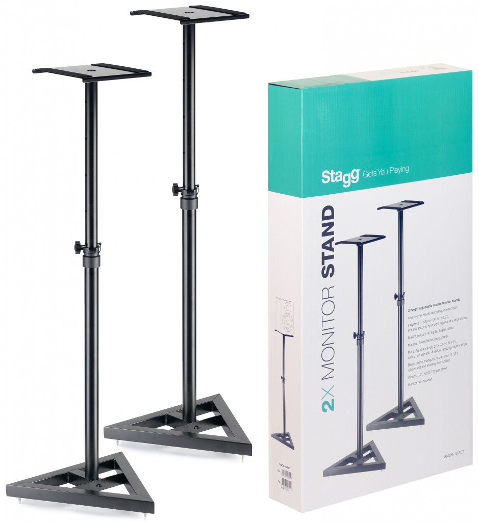 STAGG SMOS-10 SET Studiomoinitor Stativ Set