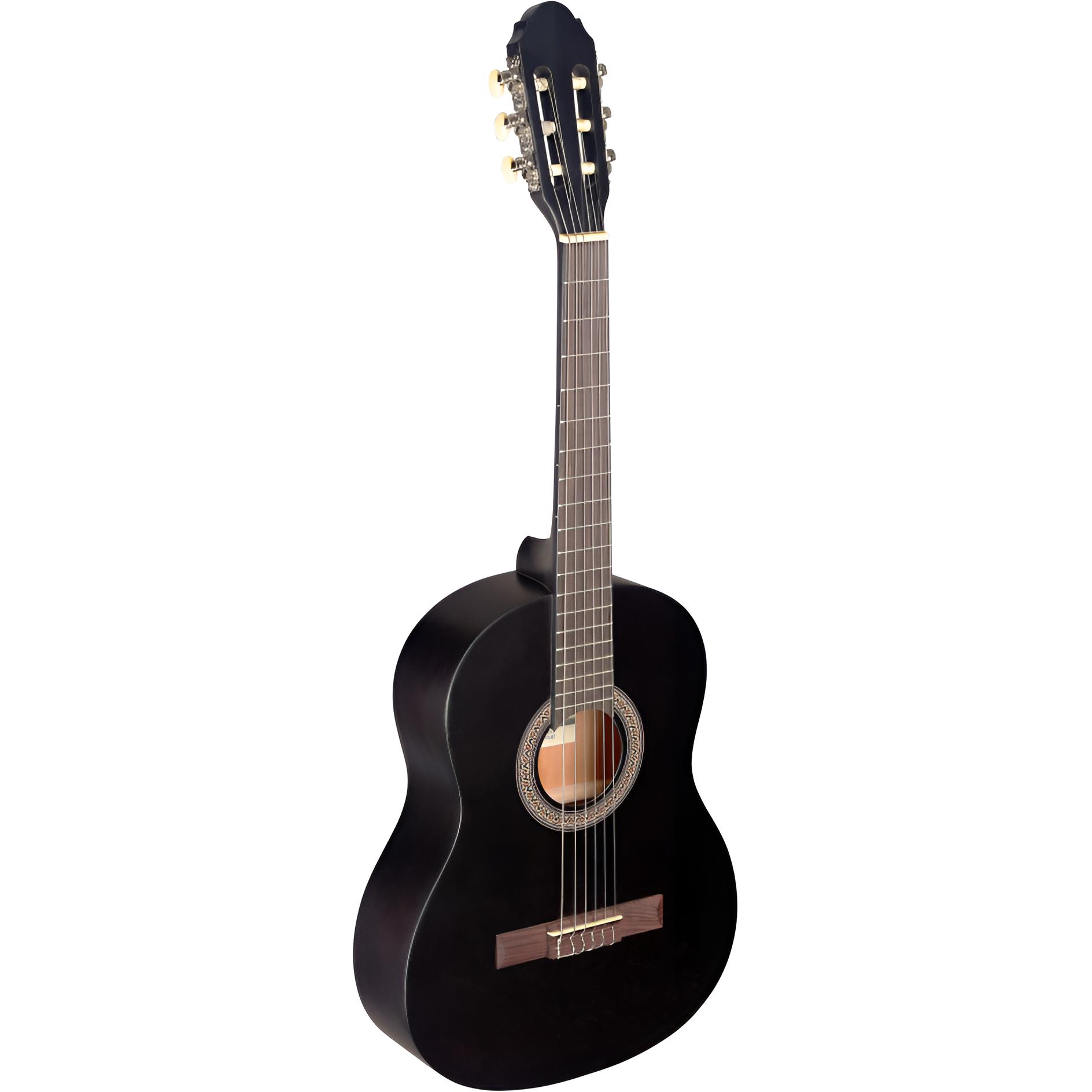 STAGG C430 M BLK  3/4 Konzertgitarre Schwarz Matt