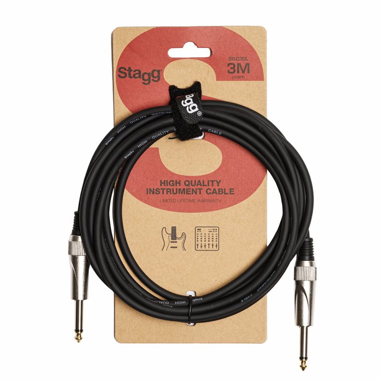 STAGG SGC3DL Instrumentenkabel, Klinke/Klinke 3 m
