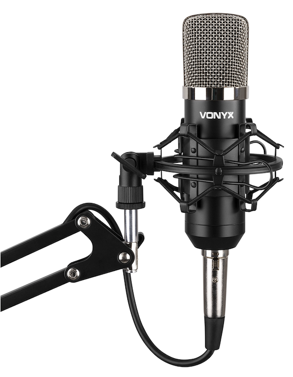 VONYX CMS400 Studio Set Kondensator Mikrofon inkl. Tisch-Mikrofonarm und Kabel