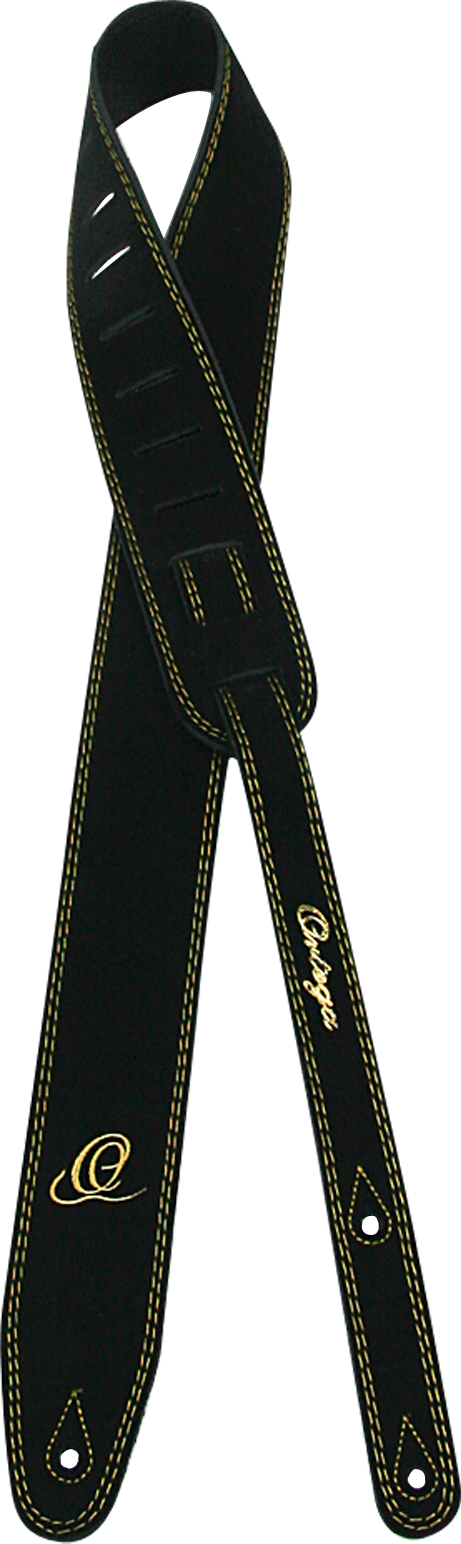 ORTEGA Gurt - Gitarrengurt Wildleder Schwarz OSS2-BK