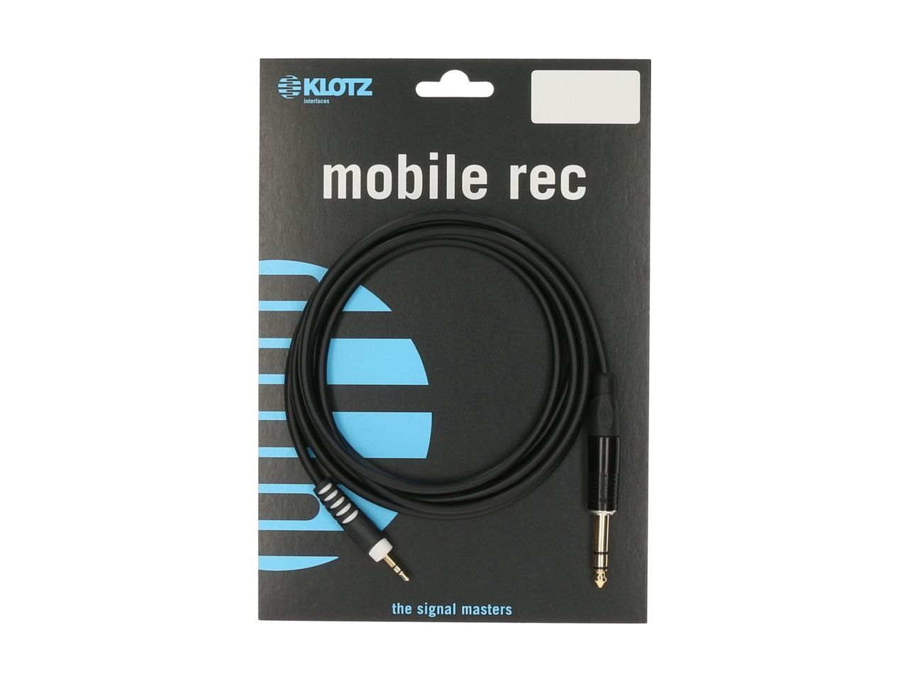 KLOTZ AS-MJ0090 Stereo Mini Klinken Kabel 3,5 mm - 6,35 mm 0,9 m