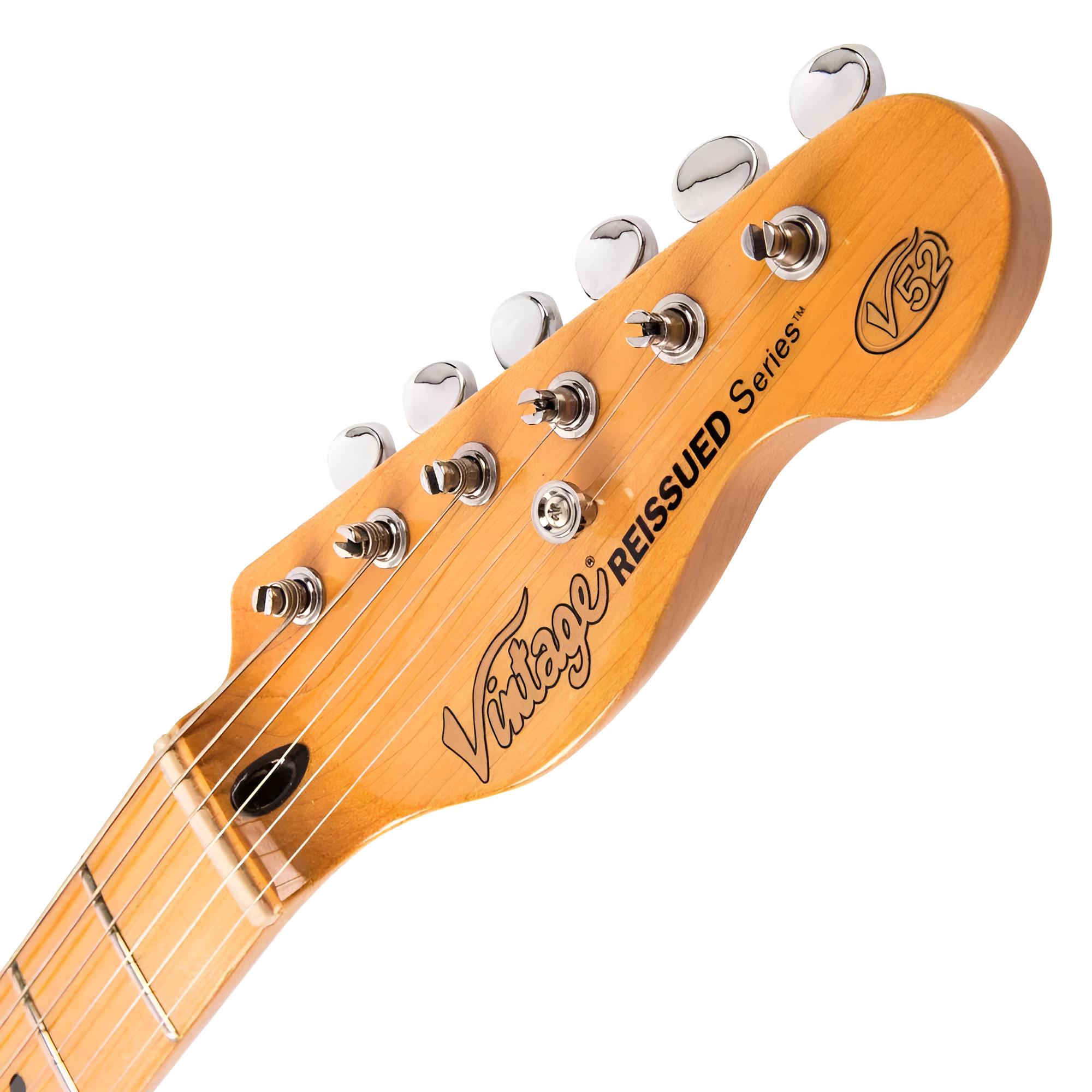 VINTAGE Reissued V52BS Butterscotch T-Style E-Gitarre