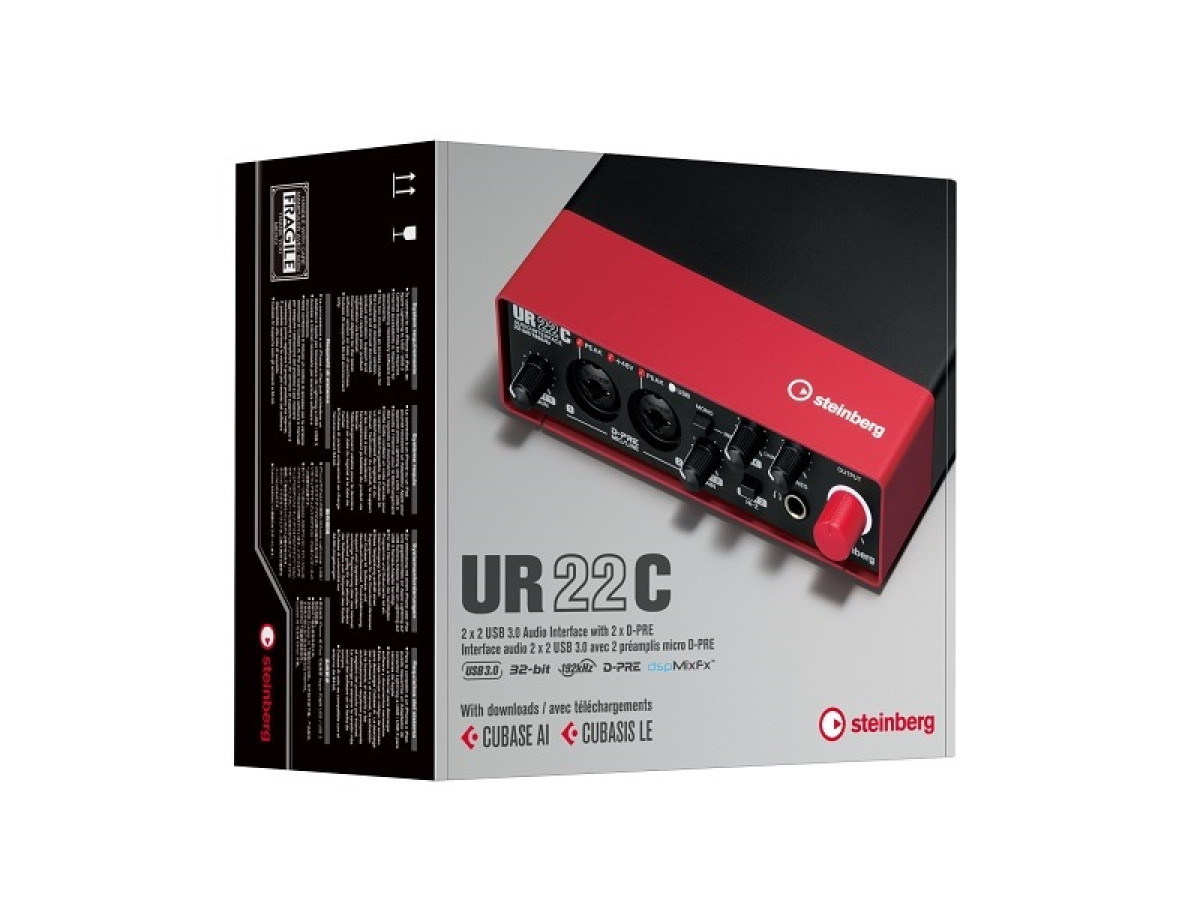 STEINBERG UR 22C rot 2 x 2 USB 3 Audio + MIDI Interface