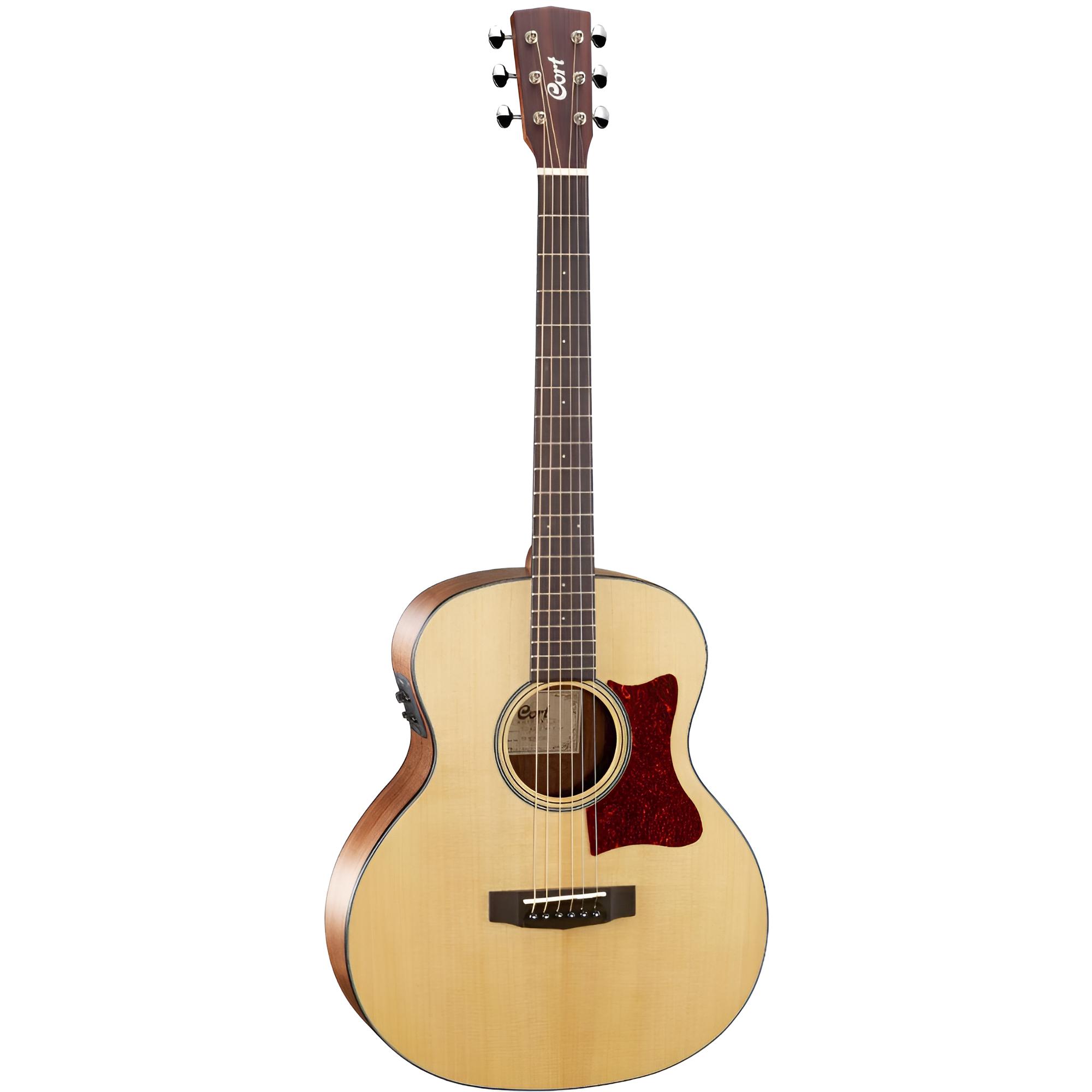 CORT Little CJ Walnut Open Pore Westerngitarre mit Pickup und Tasche