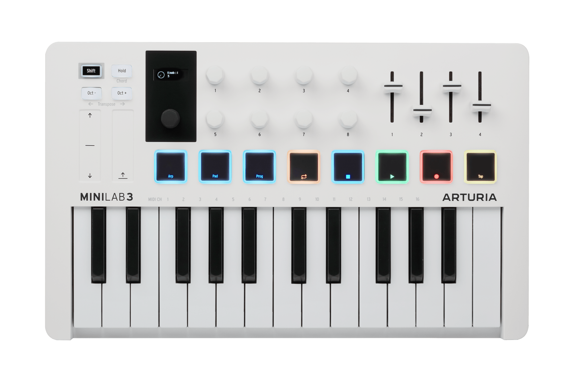 ARTURIA MiniLAB 3 White MIDI Keyboard