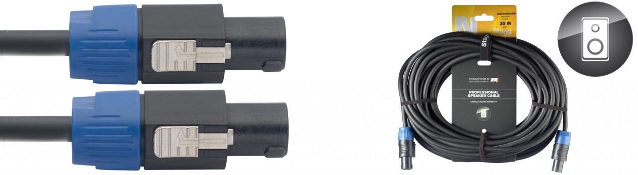 STAGG NSP20SS15BR 20m Speakon Kabel