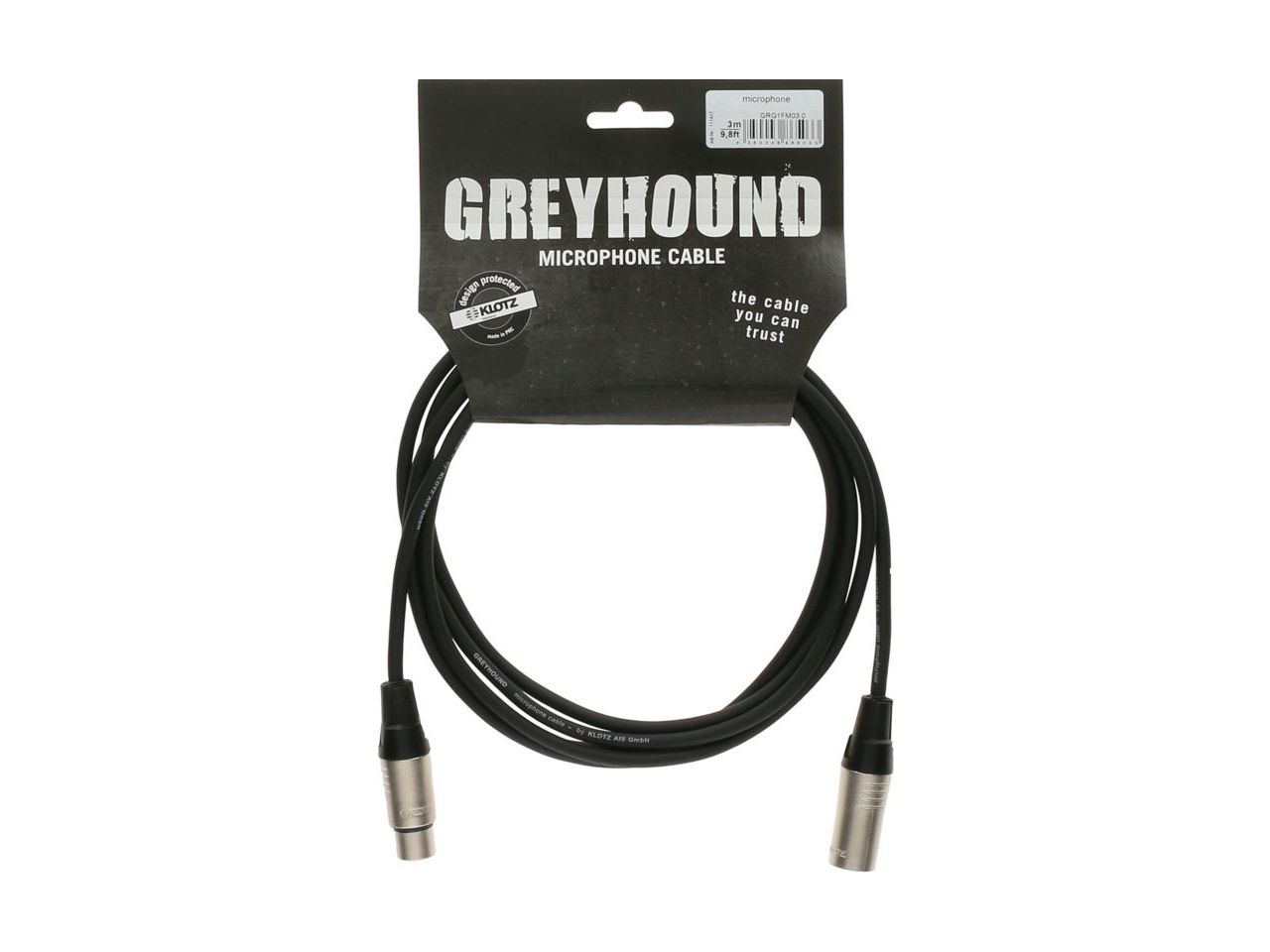 KLOTZ GRG1FM01.5  Greyhound Mikrofonkabel 1,5 m