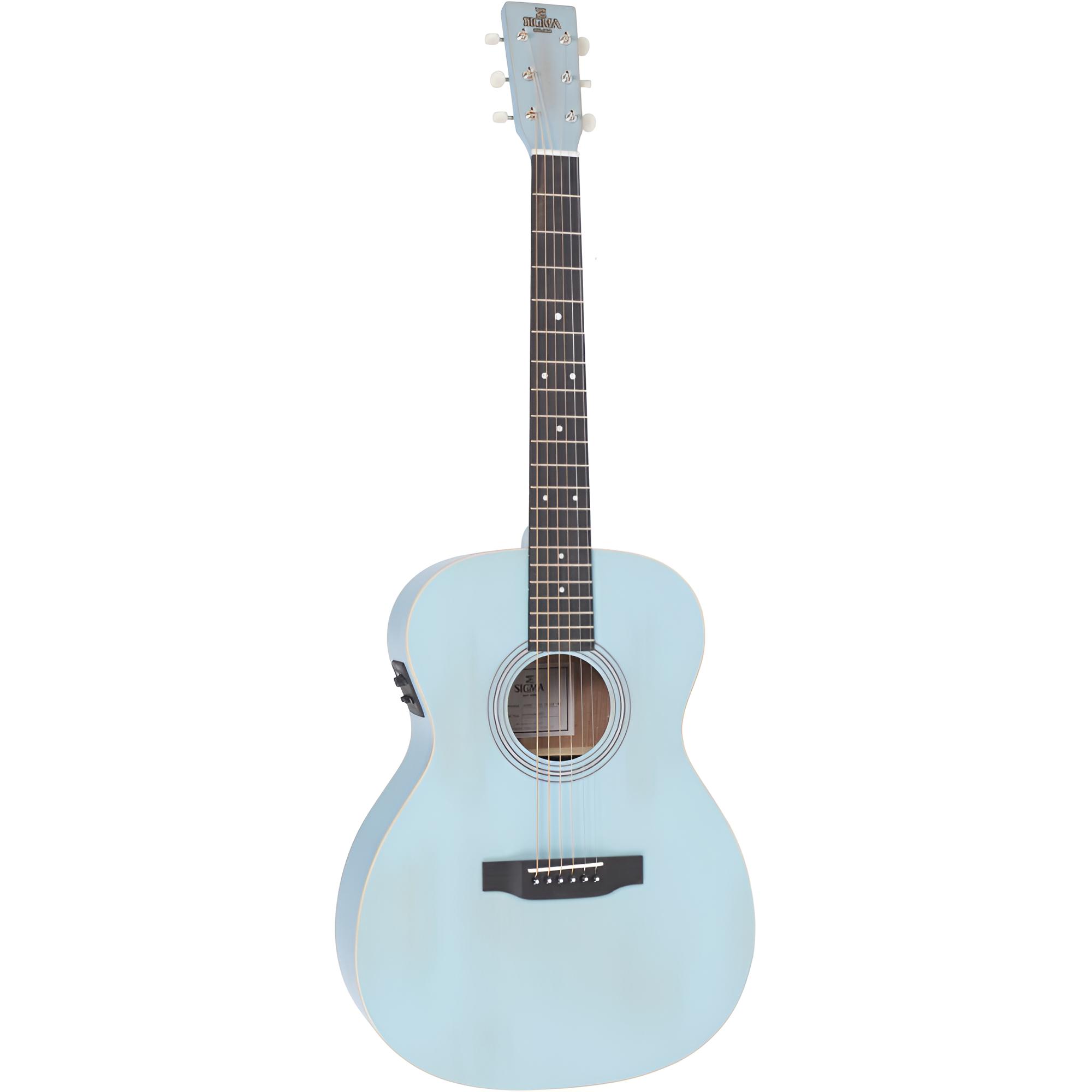 SIGMA OMME-SCB-AGED-AE Translucent Blue Aged Westerngitarre