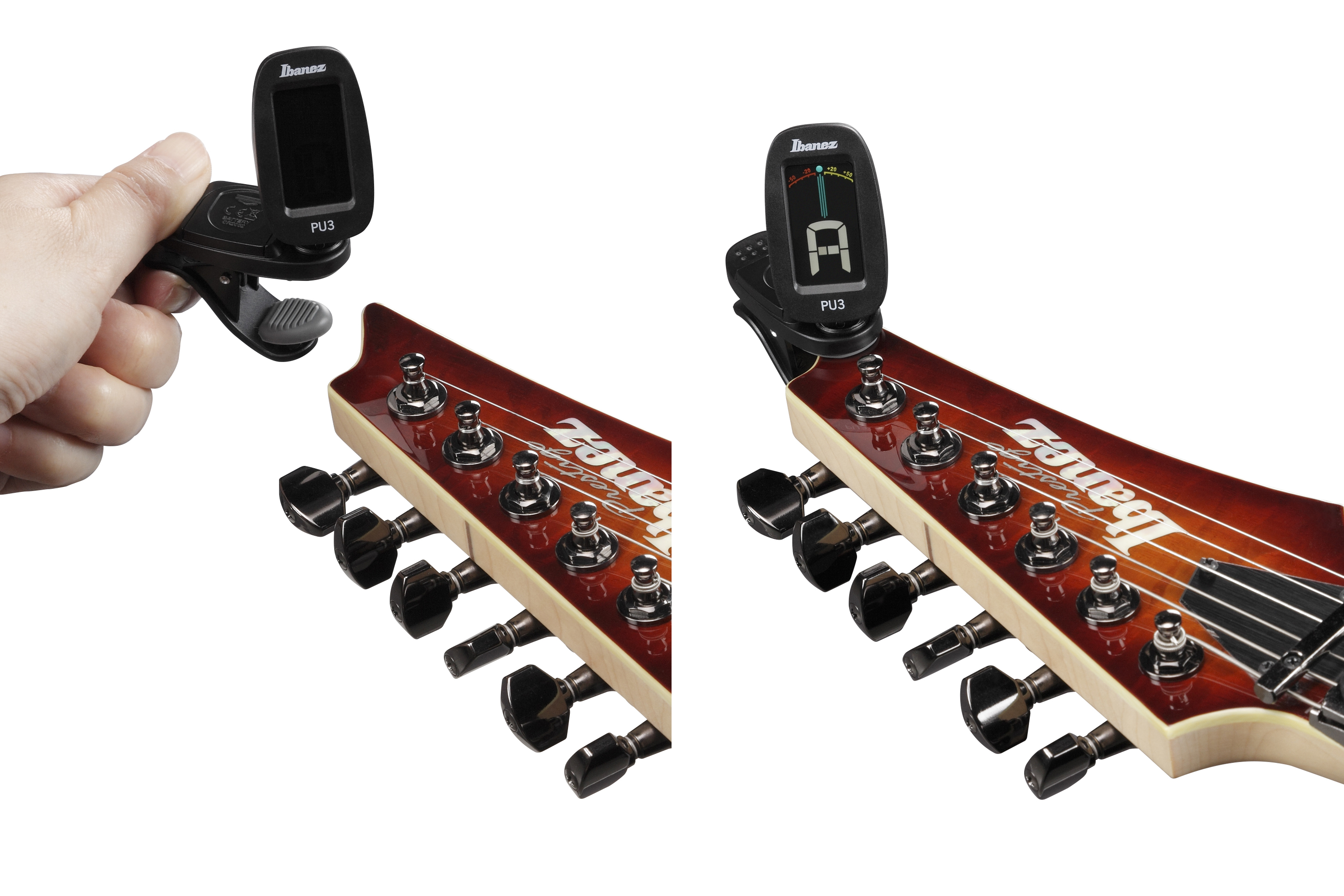 IBANEZ PU3-BK Clip Tuner Schwarz