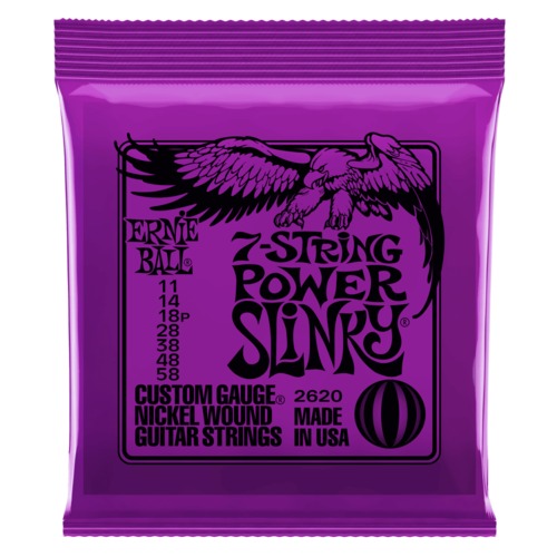 ERNIE BALL Power Slinky  E-Gitarrensaiten 7-String EB2620