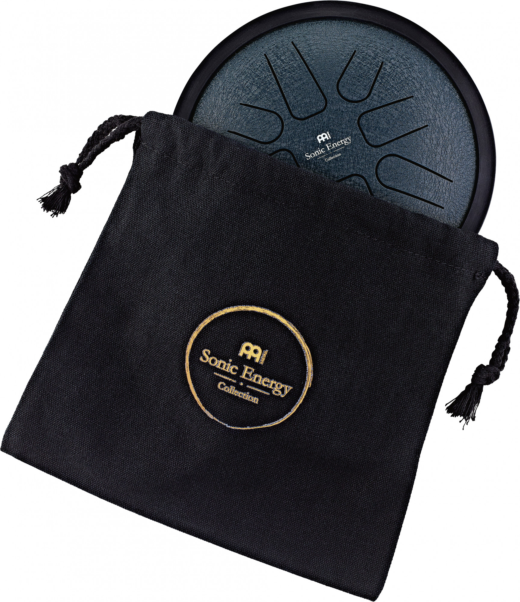 MEINL SSTD2NB Sonic Energy Small Steel Tongue Drum 7" – G Moll, 440 Hz, Marineblau