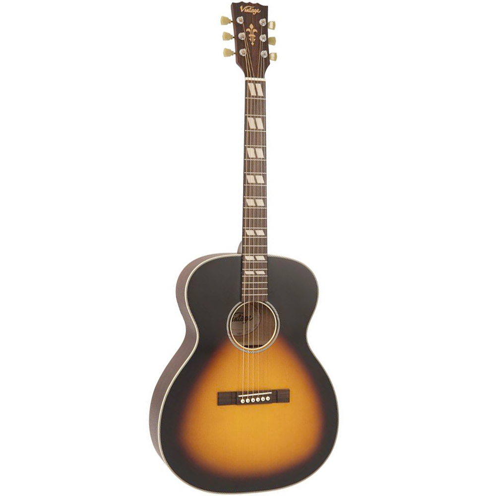 Vintage V160VSB Satin Sunburst Westerngitarre