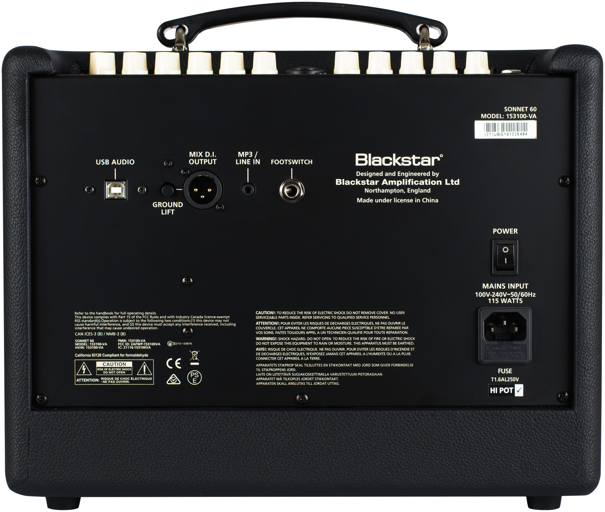BLACKSTAR Sonnet 60 BK Akustik Verstärker / Gitarrencombo Schwarz