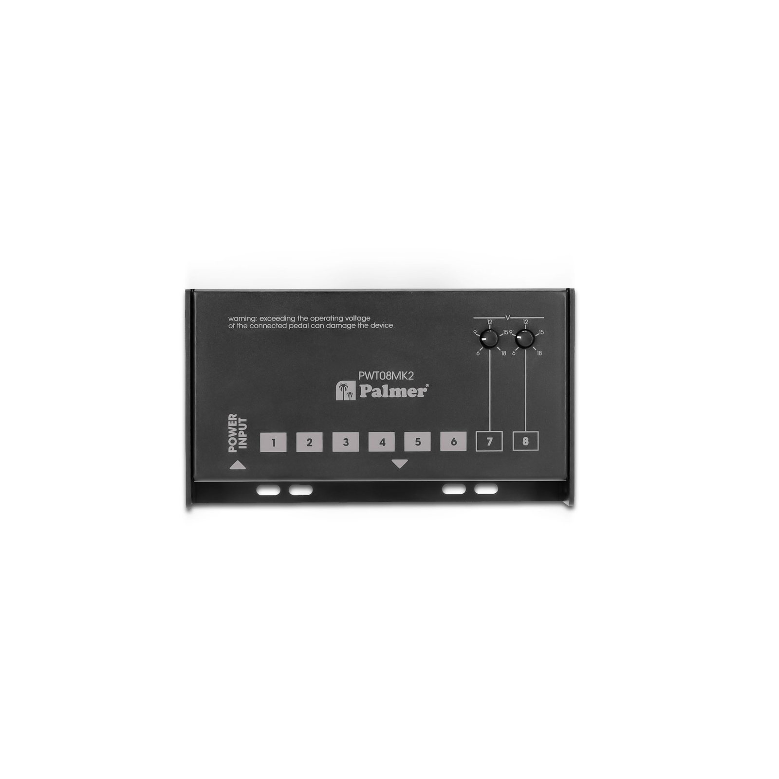 PALMER PWT08MK2 Universal Pedalboard Netzteil mit 8 Ausgängen