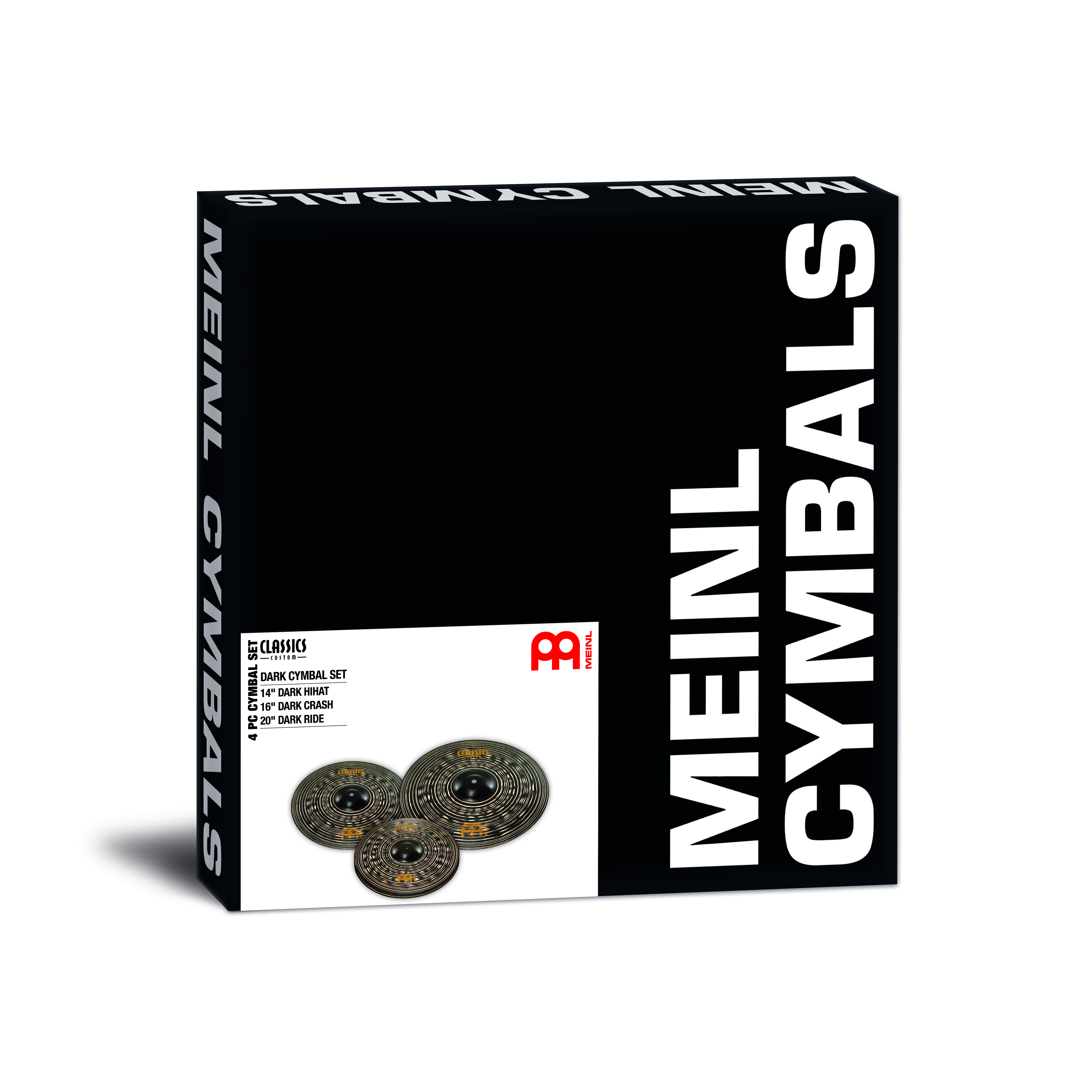 MEINL Classic Custom Dark Set CC14DAH, CC16DAC, CC20DAR -   CCD141620
