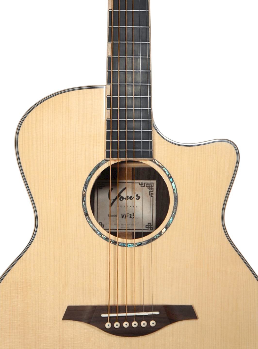 YOU'S GUITARS VF23E GAC Natural Gloss Westerngitarre