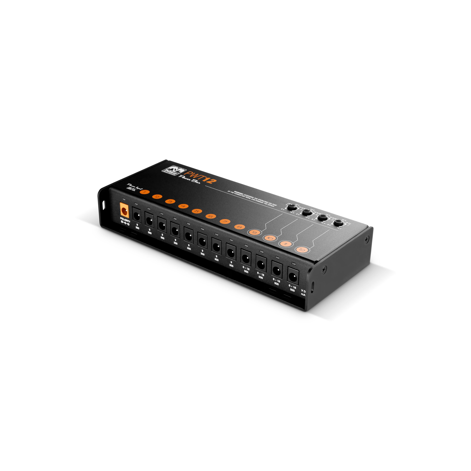 PALMER PWT12MK2 Universal Pedalboard Netzteil mit 12 Ausgängen