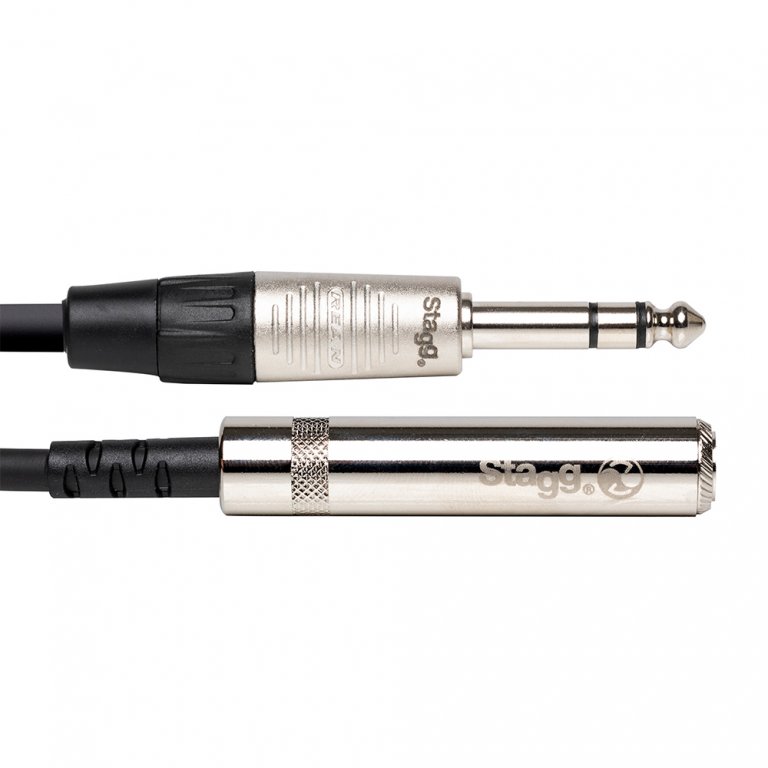 STAGG NAC6PSJSR 6M Audiokabel - Kopfhörer Verlängerung (Klinke Stereo m auf Klinke Stereo f)